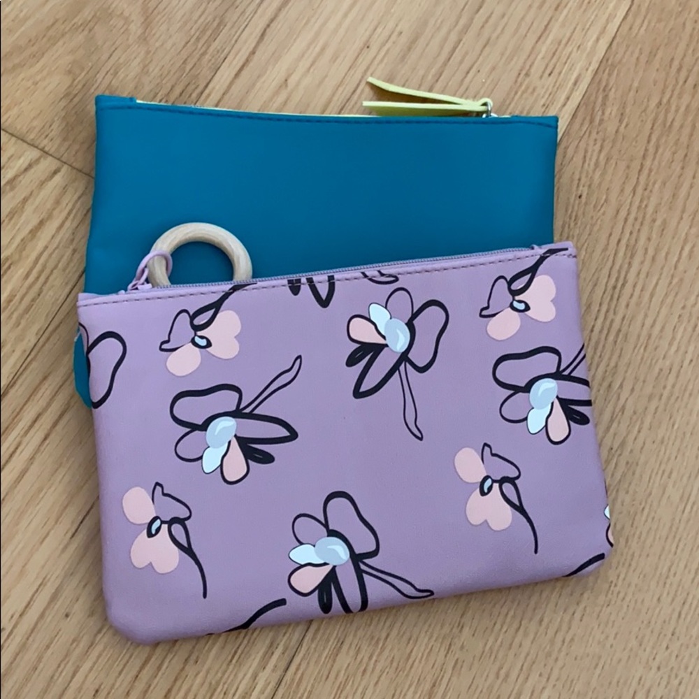 Bundle of two small make up bags